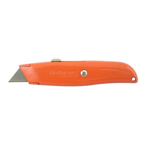 STERLING HI-VIS RETRACTABLE TRIMMING KNIFE FLUORO 